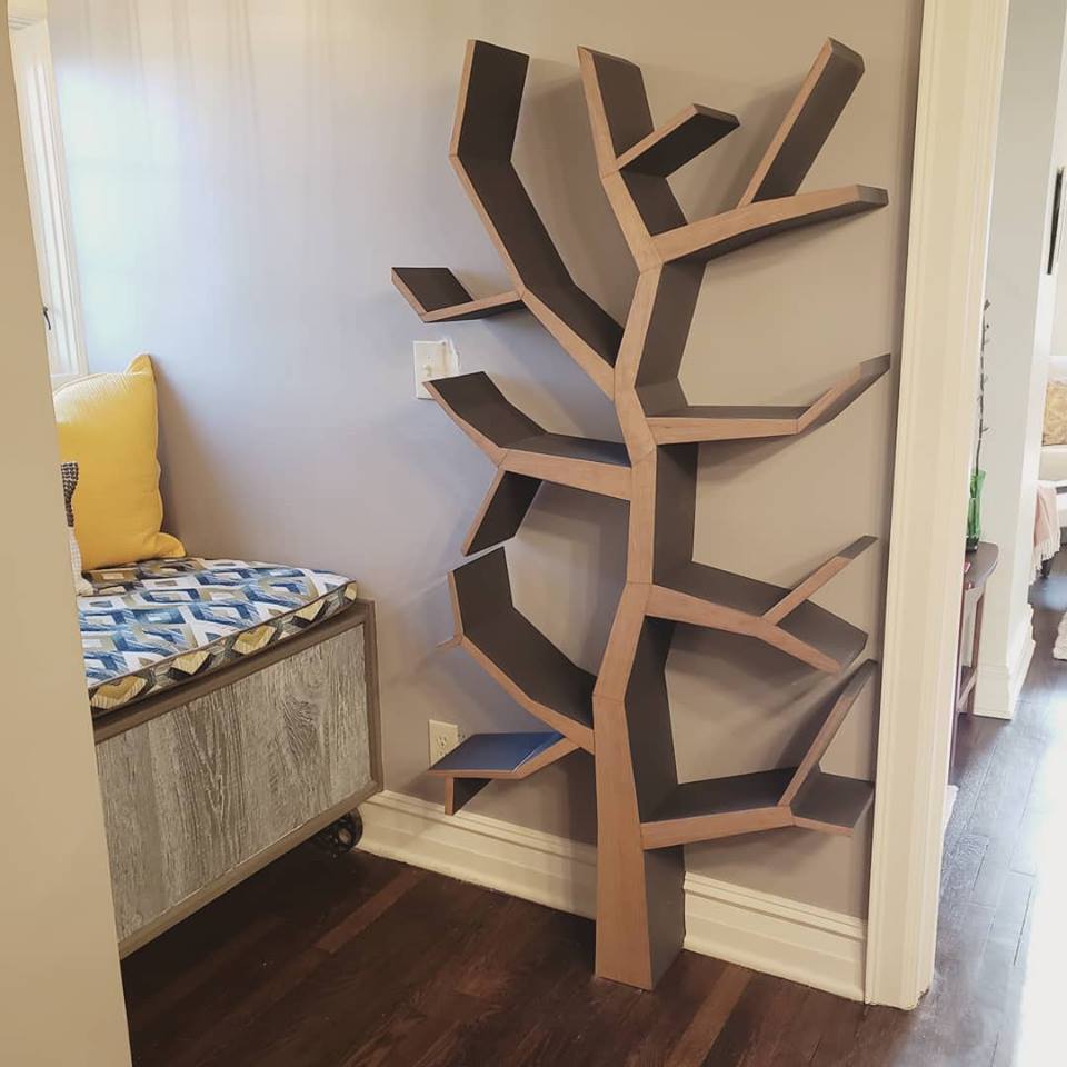 functional art tree bookshelf